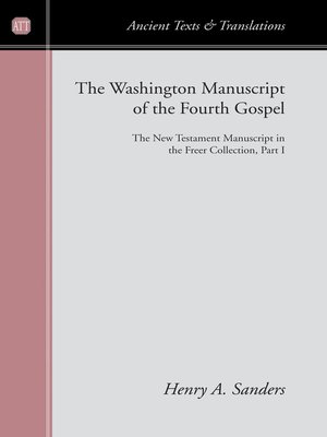 cover image of The Washington Manuscript of the Fourth Gospel